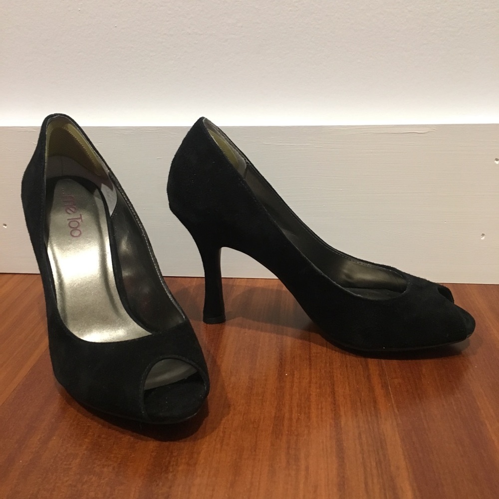 Me Too Suede Janella Peep Toe Heel